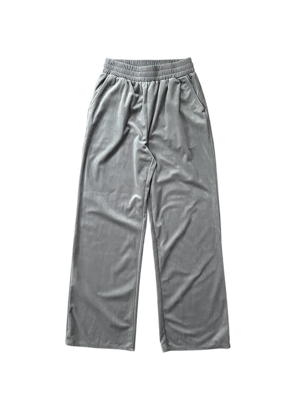 Missguided Wide Leg High Rise Velour Lounge Sweatpants Size 6